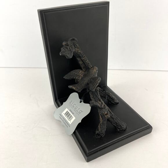 Sicura Italian Designs Single Bird on Branch Book End - Picture 5 of 6